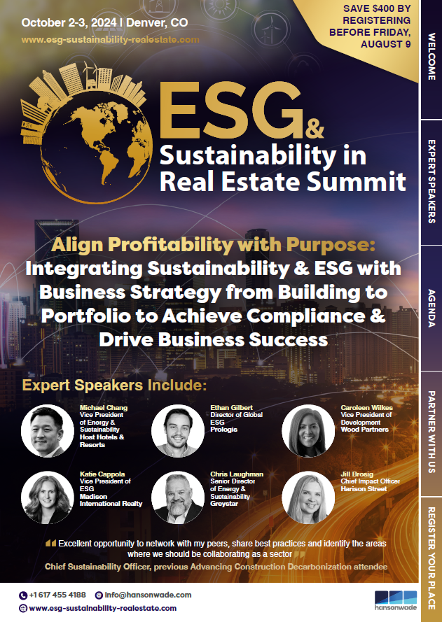 ESG & Sustainability in Real Estate Summit Brochure