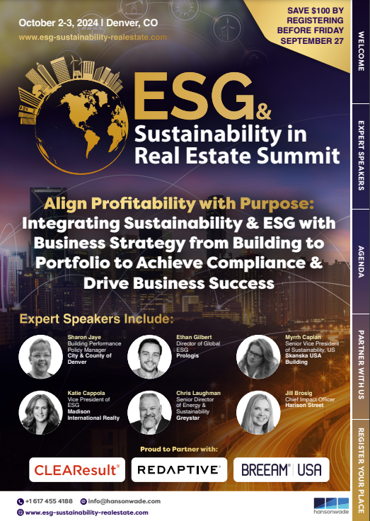 ESG & Sustainability in Real Estate Summit | Event Guide